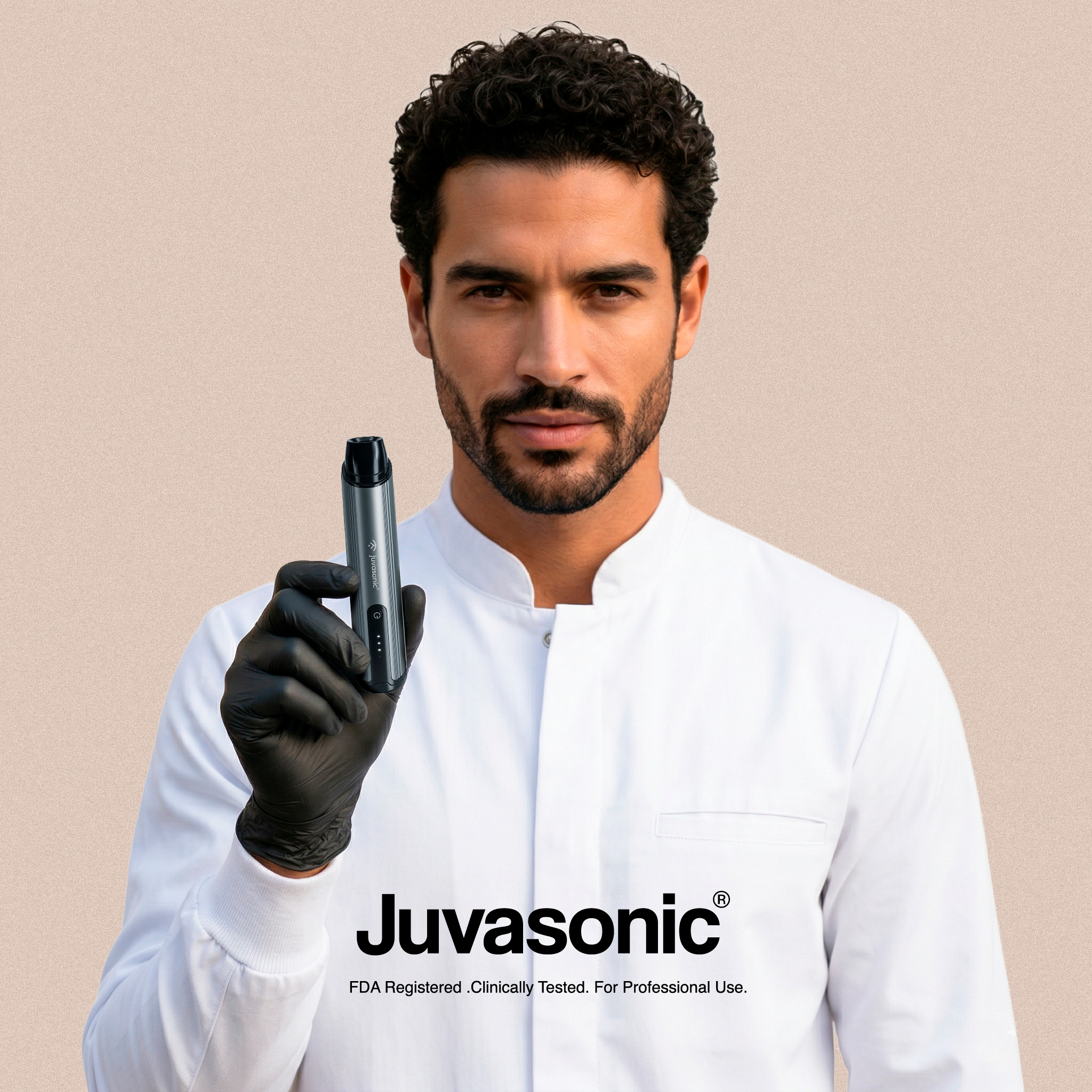 Juvasonic clinician holding device