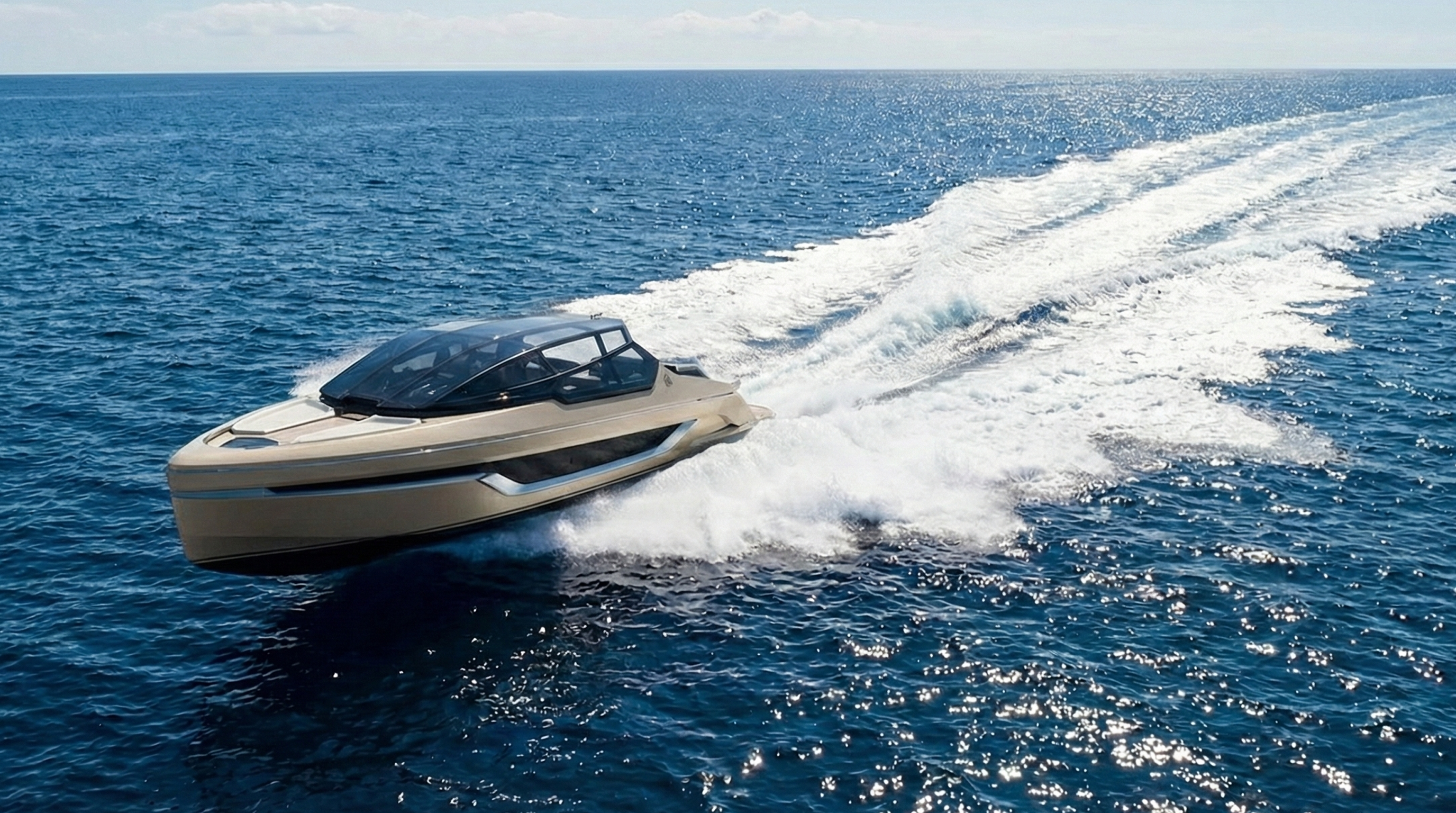 Mirarri yacht wide ocean motion visual