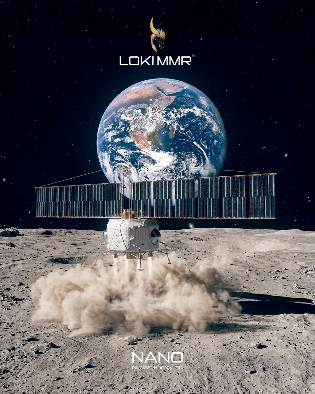 NANO LOKI lunar reactor render